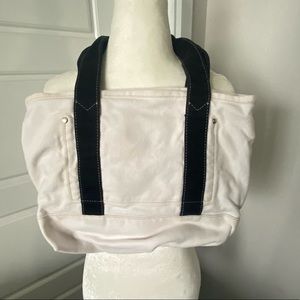 Small J Crew Tote - Navy/White